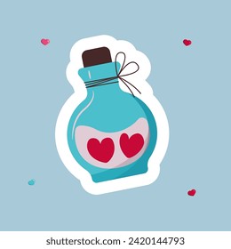 a cute bottle of love potion