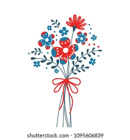 Cute Bouquet of Decorative flower. Suitable for Mother`s Day, Father`s Day, Valentines Day, Romantic invitations and any more...