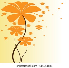 Cute bouquet of flowers. vector illustration