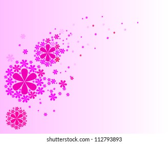Cute bouquet of flowers vector illustration