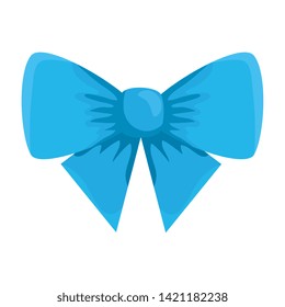 cute bow decorative isolated icon