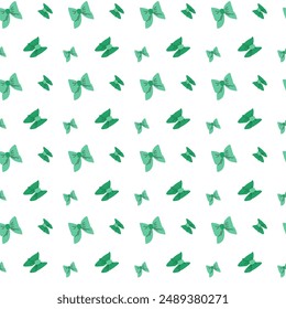 Cute bow knot seamless pattern in green or pink colors. Can used for chilrdens fashion background.