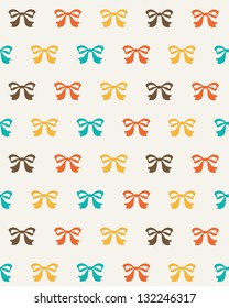 cute bow pattern. vector illustration