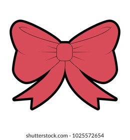 cute bow tie decorative icon