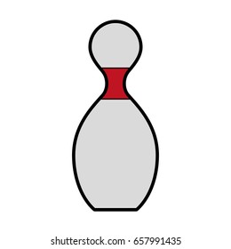 cute bowling pins cartoon