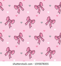 Cute Seamless Pattern Beautiful Hand Drawn Stock Vector (Royalty Free ...