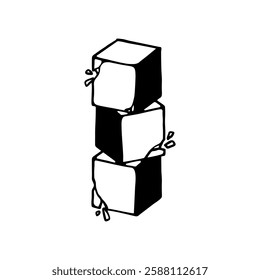 Cute Box Hand Drawing Illustration