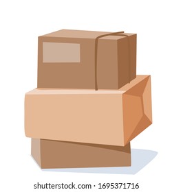 Cuadros en forma de caricatura plana en vectorial