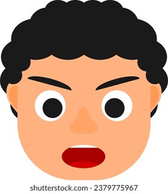 Cute boy angry. Cute boy emoji. Cute boy avatar.