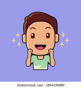 Cute boy with attractive gesture, come on