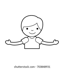 cute boy avatar character