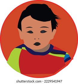Cute Boy avatar vector art design. This is an editable vector design.