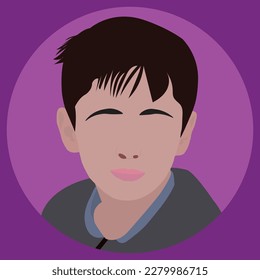 Cute boy avatar vector art work