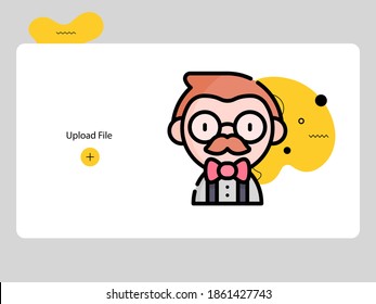 Cute Boy Avatars On White Background Stock Vector (Royalty Free ...