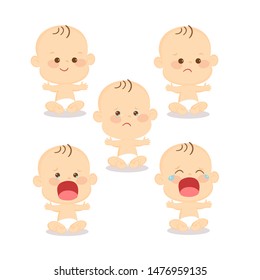 Cute Boy Baby Character Vector
