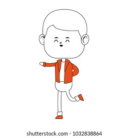 Cute boy cartoon