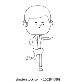 Cute boy cartoon
