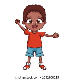 Cute boy cartoon