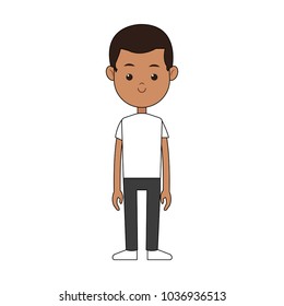 Cute boy cartoon