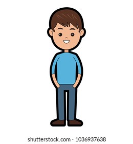 Cute boy cartoon
