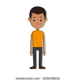 Cute boy cartoon