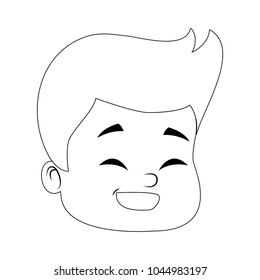 Cute boy cartoon