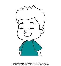 Cute boy cartoon
