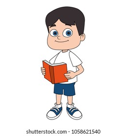 Cute boy cartoon