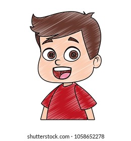 Cute boy cartoon