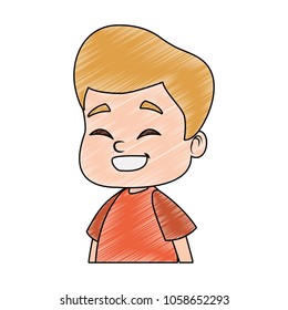 Cute boy cartoon