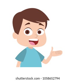 Cute boy cartoon