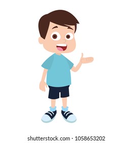 Cute boy cartoon