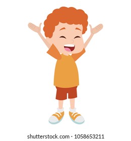 Cute boy cartoon