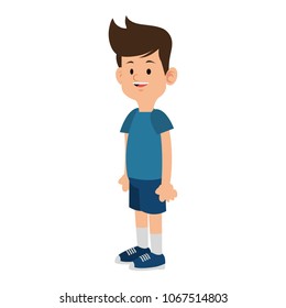 Cute boy cartoon