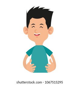 Cute boy cartoon