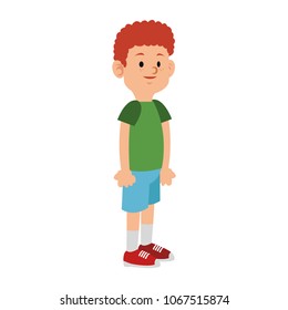 Cute boy cartoon