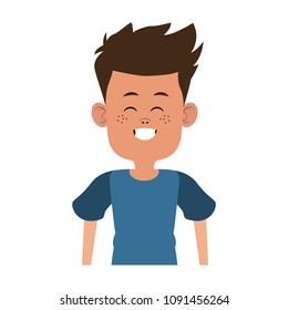 Cute boy cartoon