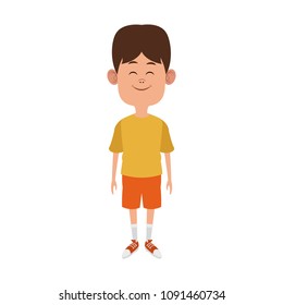 Cute boy cartoon