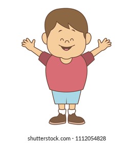 Cute boy cartoon
