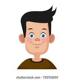 Cute boy cartoon