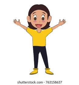 Cute boy cartoon