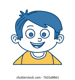 Cute boy cartoon