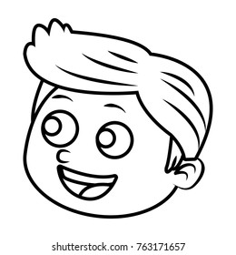 Cute boy cartoon
