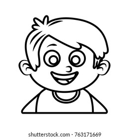 Cute boy cartoon