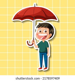 3,434 Boy with umbrella drawing Images, Stock Photos & Vectors ...