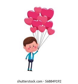 cute boy cartoon icon