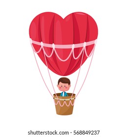 cute boy cartoon icon