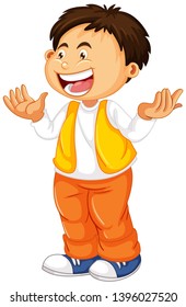 Ilustración de un lindo niño