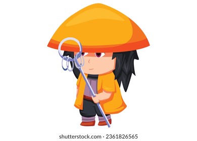Cute Boy Character Design Illustration