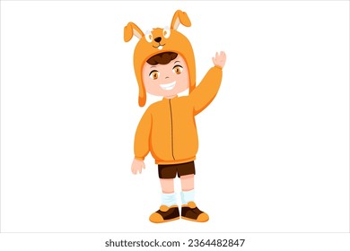 Ilustración de diseño de caracteres Cute Boy